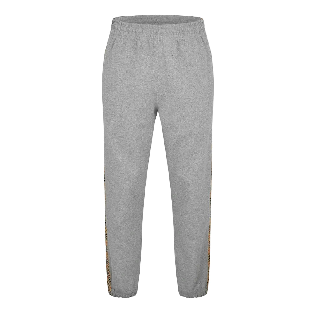 BUBERY MEN'S TAPE CLOSED HEM FLEECE JOGGERS