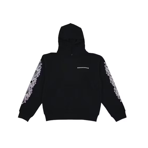 HROME HEART MATTY BOY SHOULDER LOGO HOODIE BLACK PINK
